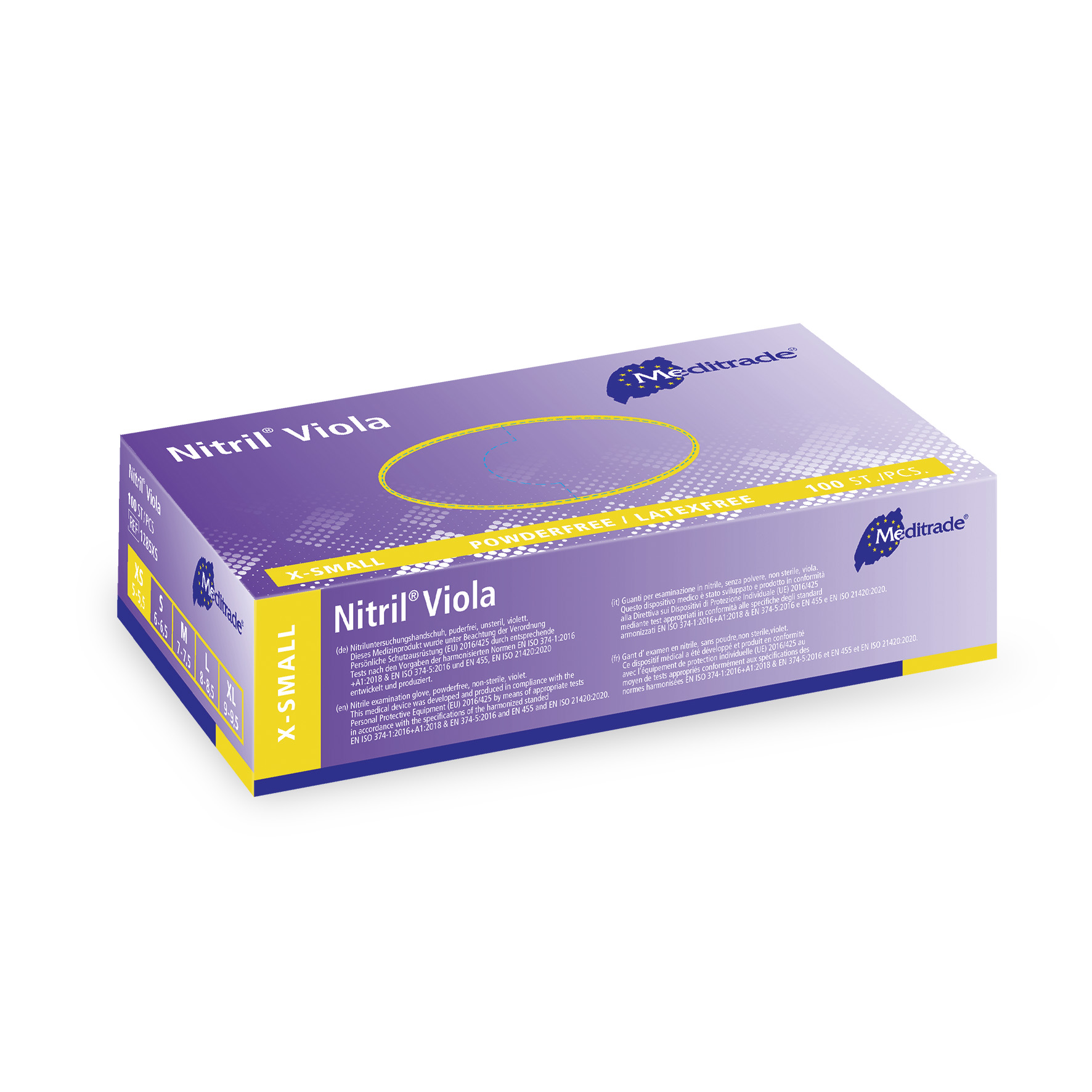 Meditrade® Nitril® Viola Untersuchungshandschuhe