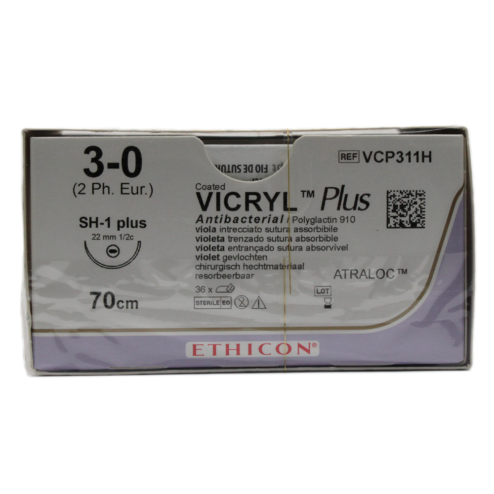 Ethicon VICRYL® Plus ungefärbt geflochten