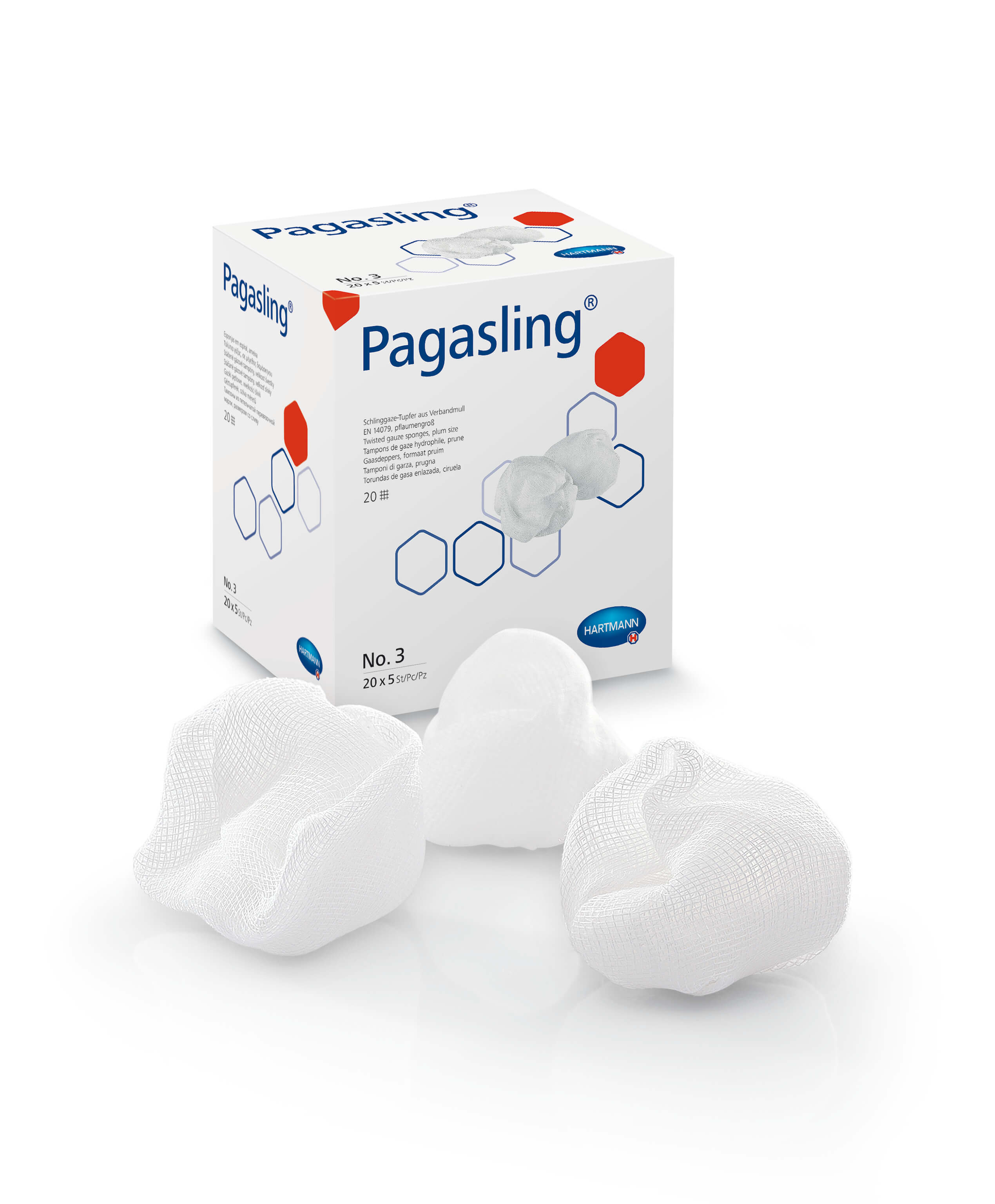 Hartmann Pagasling® Schlinggaze-Tupfer