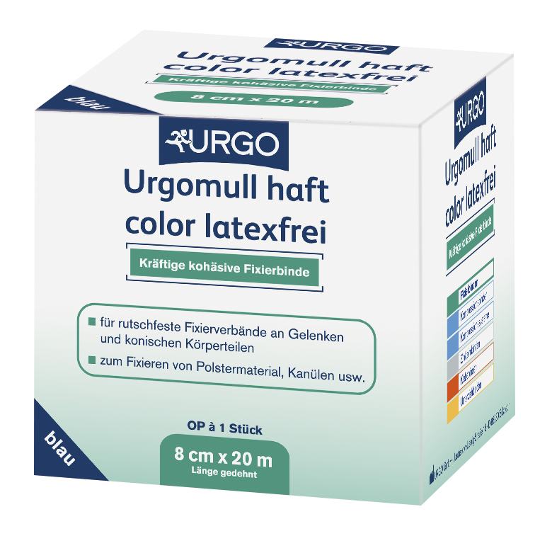 Urgo® Urgomull haft color latexfrei, Fixierbinde