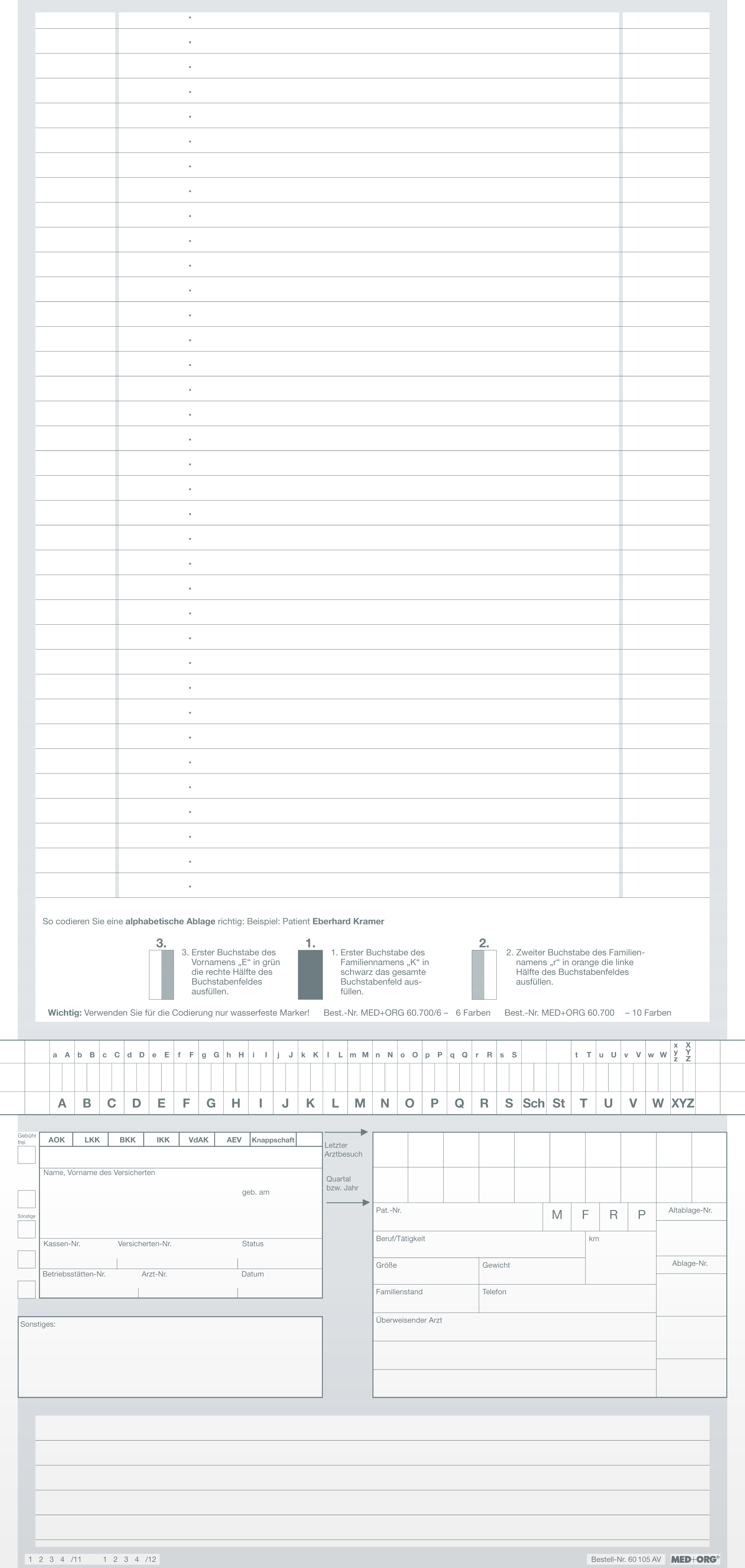 MED+ORG Karteitasche Alpha Norm DIN A5